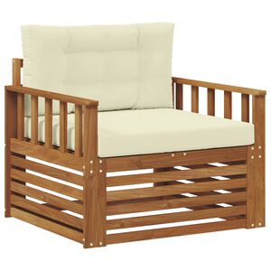 vidaXL Set di divani da esterno Legno di Acacia Massello e Poliestere