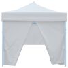 vidaXL Tenda Pieghevole Pop-Up con 8 Pareti Laterali 3x9 m Bianca