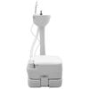 vidaXL Toilette da Campeggio 2 pcs Grigio e Bianco