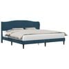vidaXL Struttura del letto con testiera Blu 200 x 200 cm Velluto