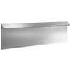vidaXL Recinto per lumache 16 pz 100 x 3,5 x 25 cm Acciaio Inox