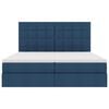 vidaXL Letto con Contenitore Blu 180 x 200 cm Pelle Sintetica