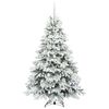 vidaXL Albero di Natale artificiale con 300 LED Bianco 180 cm PE e PVC