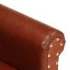 vidaXL Poltrona a Pozzetto Marrone in Vera Pelle