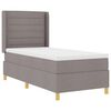 vidaXL Letto a molle con strisce LED Talpa 90 x 190 cm Tessuto