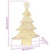 vidaXL Albero di Natale con 120 LED Bianco caldo 120 cm PET