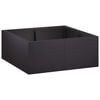vidaXL Muro di contenimento 4 pz 100 x 100 x 30 cm Acciaio Nero