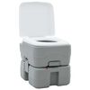 vidaXL Toilette da Campeggio Grigio e Bianco 41,5 x 36,5 x 37,5 cm