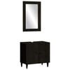 vidaXL Set Mobili da Bagno 2pz in Legno Massello di Mango