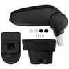 vidaXL Bracciolo Auto Nero 12x36x(33,5-48) cm ABS