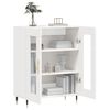 vidaXL Credenza 69,5x34x90 cm in Legno Multistrato Bianco Lucido