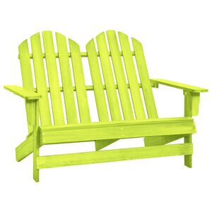 vidaXL Sedia da Giardino Adirondack a 2 Posti in Legno di Abete Verde