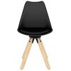 vidaXL Sedie da Pranzo Girevoli 2 pz Nere in PP