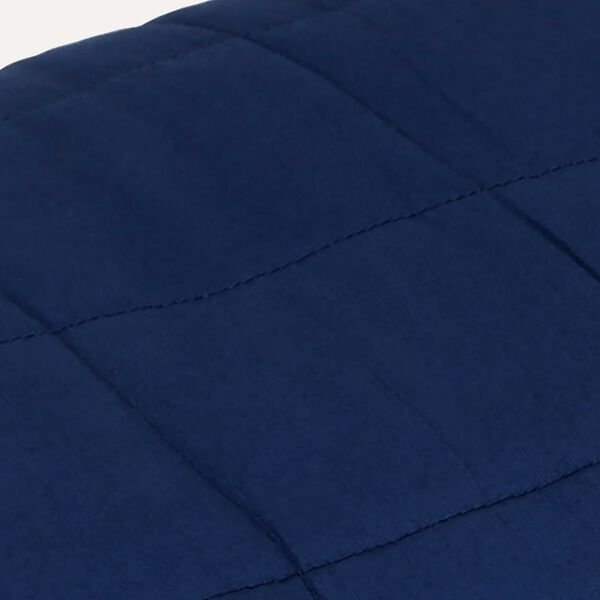 vidaXL Coperta Ponderata Blu 200x220 cm 13 kg Tessuto