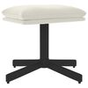 vidaXL Poggiapiedi Bianco Crema 60x60x36 cm in Velluto