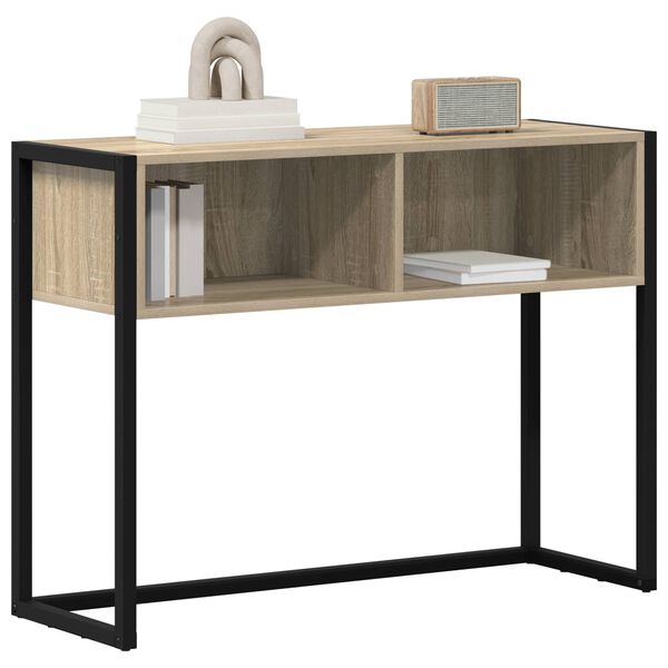 vidaXL Tavolino Sonoma 100 x 36 x 75 cm Legno multistrato