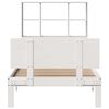 vidaXL Letto Libreria senza Materasso Bianca 90x200 cm Legno di Pino