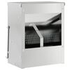 vidaXL Mangiatore per conigli Argento 20 x 12,5 x 25 cm