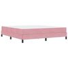 vidaXL Letto a molle con materasso Rosa 180 x 200 cm Tessuto