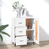 vidaXL Credenza Bianca 69,5x34x90 cm in Legno Multistrato