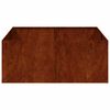 vidaXL Fioriera Arrugginita 100x100x40 cm in Acciaio Corten