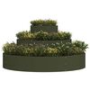 vidaXL Vaso da giardino Verde oliva 120 x 120 x 20 cm