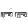 vidaXL Set di Tavolini da Caff&egrave; 2 pcs Grigio Sonoma Legno multistrato