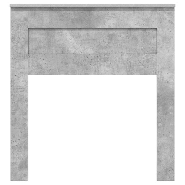 vidaXL Testiera Grigio cemento 90 cm Legno multistrato