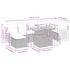 vidaXL Set Divani da Giardino con Cuscini 8 pz Nero Polyrattan Acacia