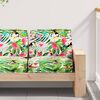 vidaXL Set di Cuscini per Pallet Floreale 2 pcs Giungla Tropicale