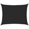 vidaXL Vela Parasole 160 g/m&sup2; Rettangolare Nera 6x8 m in HDPE