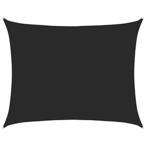 vidaXL Vela Parasole 160 g/m&sup2; Rettangolare Nera 6x8 m in HDPE