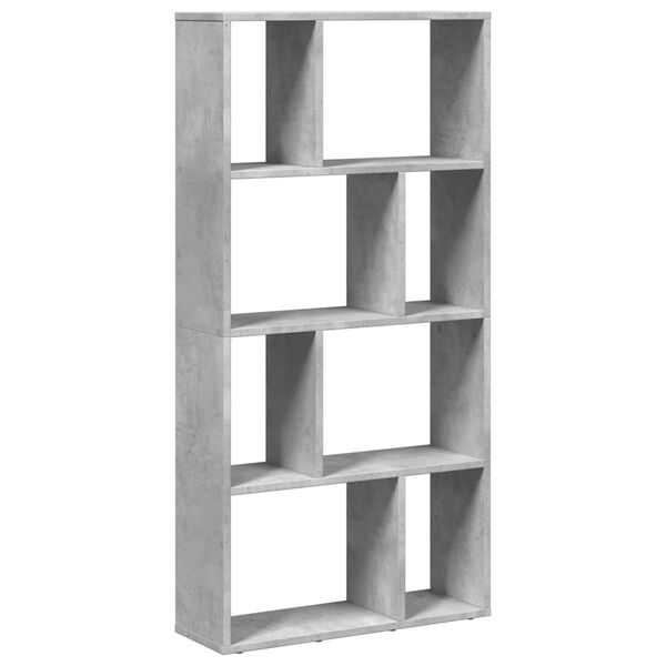 vidaXL Libreria Grigio Cemento 60x20x120,5 cm in Truciolato
