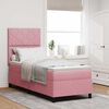 vidaXL Letto a molle con materasso Rosa 80 x 200 cm Tessuto