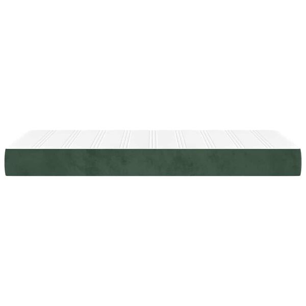 vidaXL Materasso a Molle Verde Scuro 90x220x20 cm in Velluto