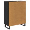 vidaXL Credenza con cassetto Rovere Nero 69,5 x 34 x 90 cm