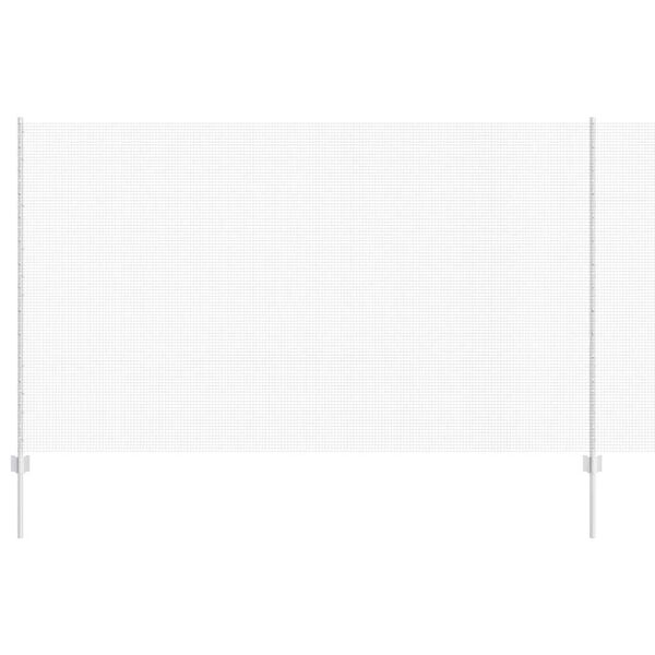 vidaXL Recinzione con Posto Argento 1,4 x 10 m Acciaio