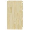 vidaXL Comodino 60x36x64 cm in Legno Massello di Pino