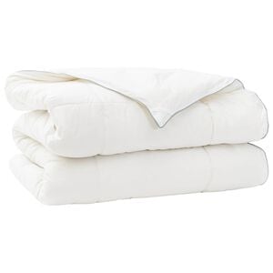 vidaXL Piumone TRIER 135x220 cm 4 stagioni 350 GSM Bianco