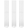 vidaXL Fioriere Gabbione Circolare 3 pz in Acciaio Zincato Ø30x200 cm