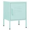 vidaXL Comodino Menta 35x35x51 cm in Acciaio