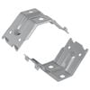 vidaXL Supporto 2 Zincato 106 x 55 x 1,5mm Acciaio