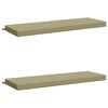 vidaXL Cuscini per Panchina SOEST 2 pz 100% Poliestere Verde chiaro