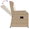 vidaXL Set Divani da Giardino 5 pz con Cuscini in Polyrattan Beige