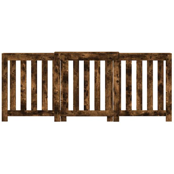 vidaXL Copertura Termosifone Rovere Fumo 205x21,5x83,5cm Multistrato