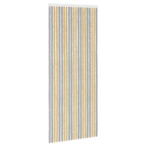 vidaXL Tenda per insetti in chenille Grigio e Beige 90 x 220 cm