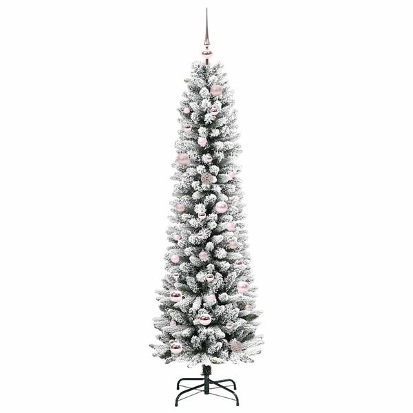vidaXL Albero di Natale artificiale con 150 LED Bianco 150 cm