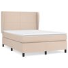 vidaXL Giroletto a Molle con Materasso Cappuccino 140x200cm Similpelle