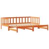 vidaXL Letto Giorno Estraibile Marrone cerato 203.5 x 164 x 66 cm