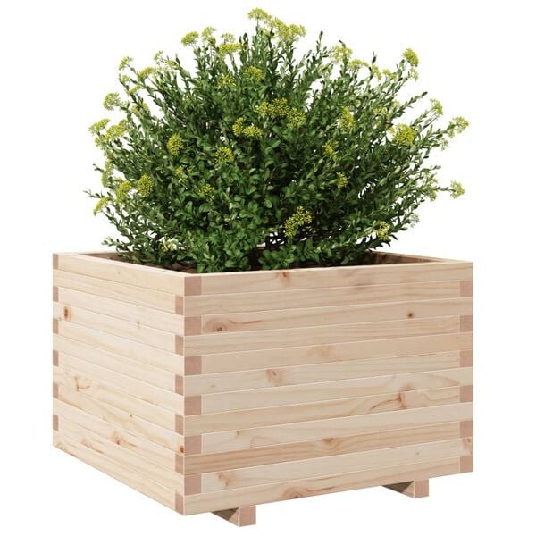 vidaXL Fioriera da Giardino 70x70x49,5 cm in Legno Massello di Pino